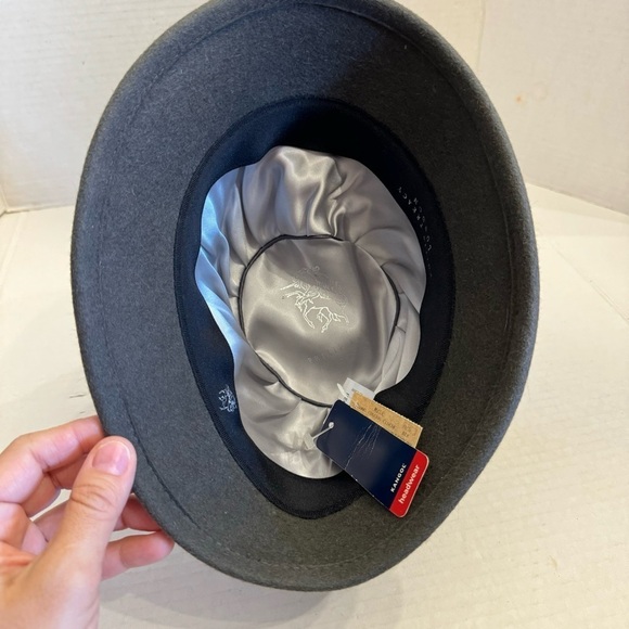 Vintage Philip Treacy London 100% Angora Crusha Cloche Gray Hat NEW Luxury main image 5